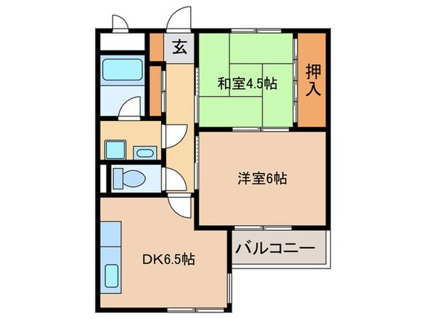 山手ハイツの物件間取画像